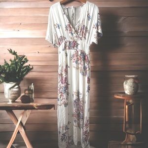 NWT Wren & Ivory floral, print, maxi